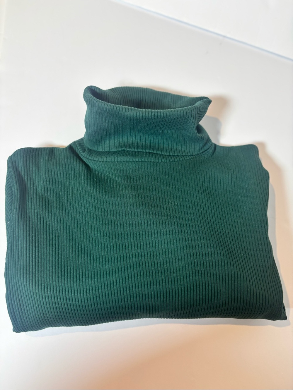wild fable Ribbed Turtleneck Midi Dress — Dark Teal Green
